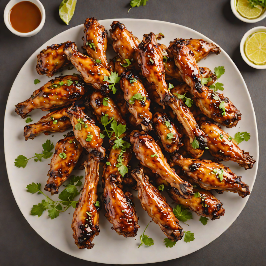 Grilled Maple-Glazed Chicken Wings