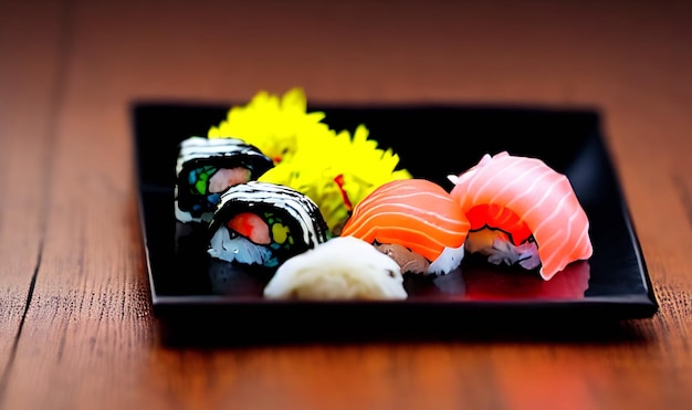 Real-World Sushi Rolls with Fresh Seafood