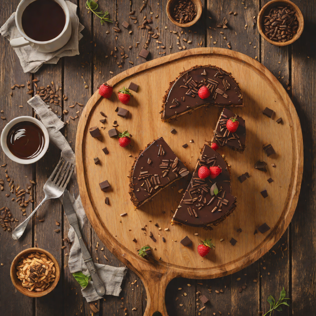 Baked Brigadeiro Cheesecake with Chocolate Ganache