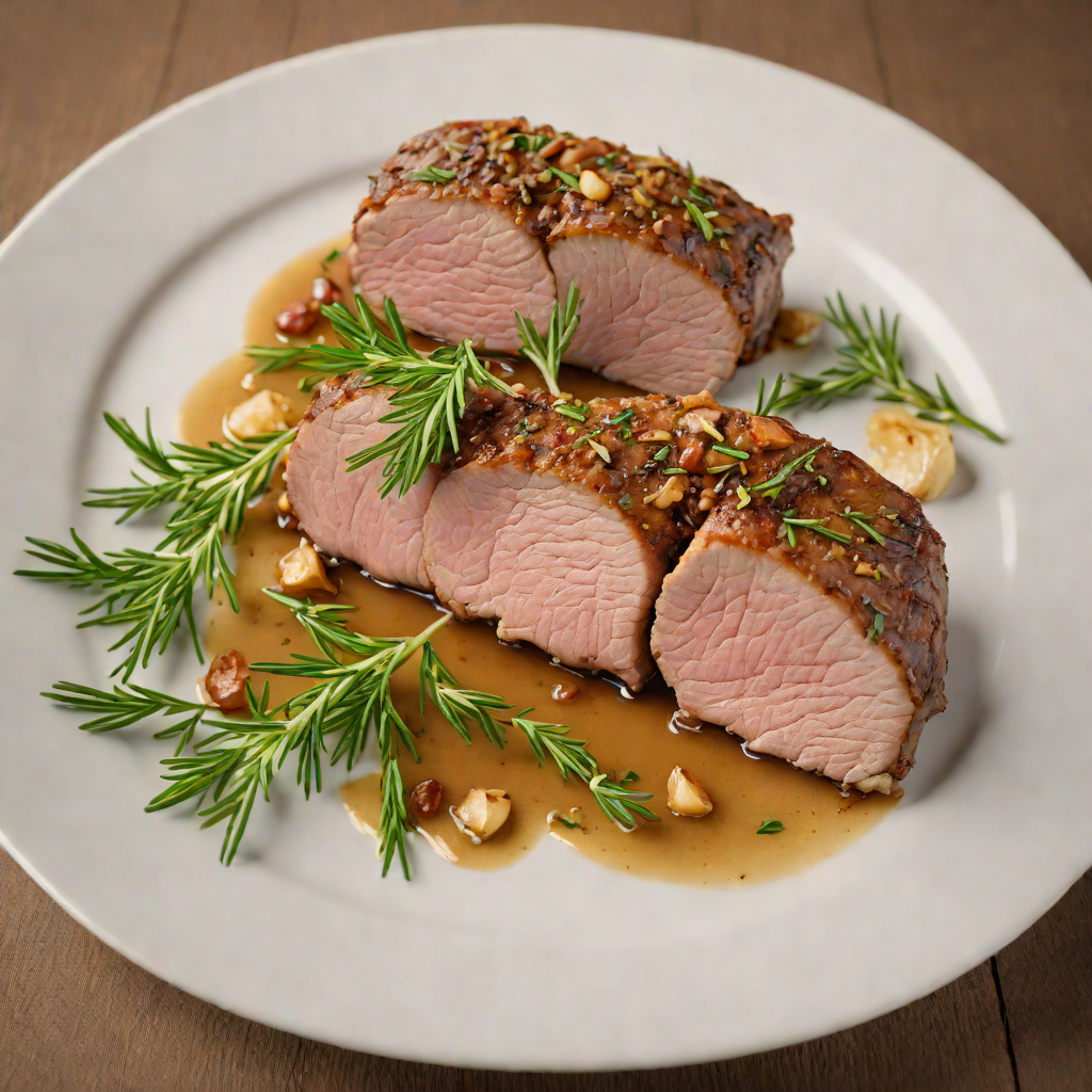 Slow-Roasted Lamb Breast with Garlic and Rosemary