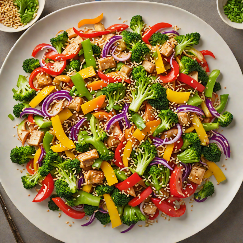 Parade-Inspired Colorful Veggie Stir Fry with Sesame Sauce