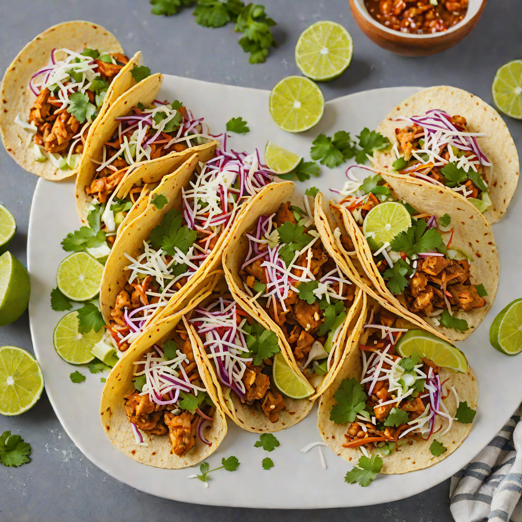 Spiced Tex-Mex Chicken Tacos with Cilantro Lime Slaw