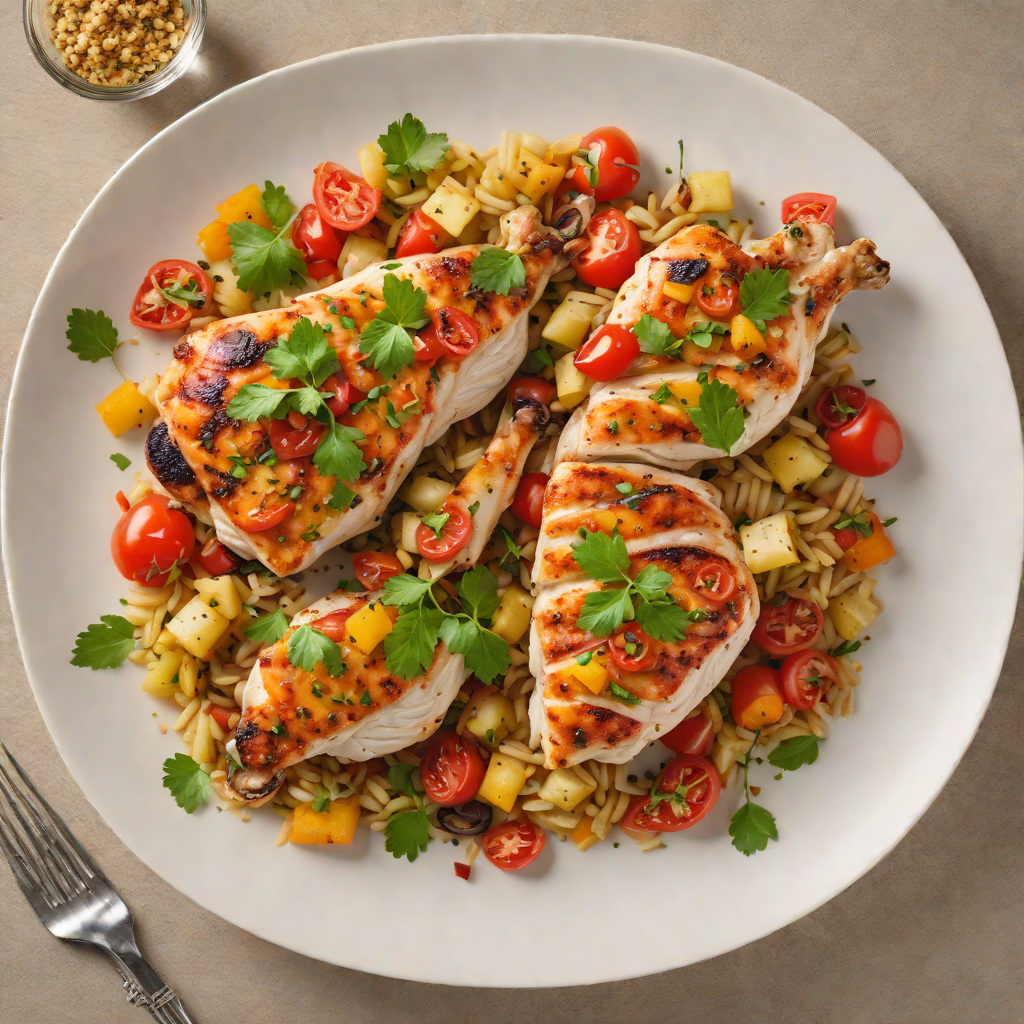 Pan-Seared Chicken with Garlic and Tomato Medley