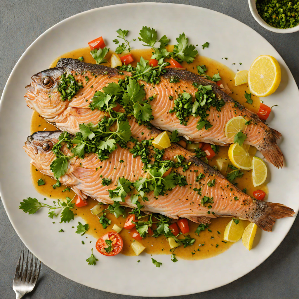 Pan-Seared Trout with Bolivian Spiced Chimichurri