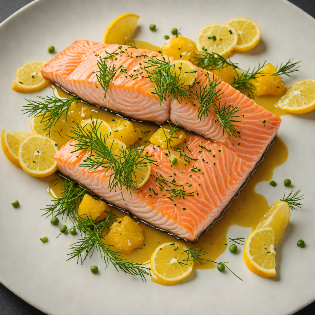 Arctic Salmon with Dill and Citrus Glaze
