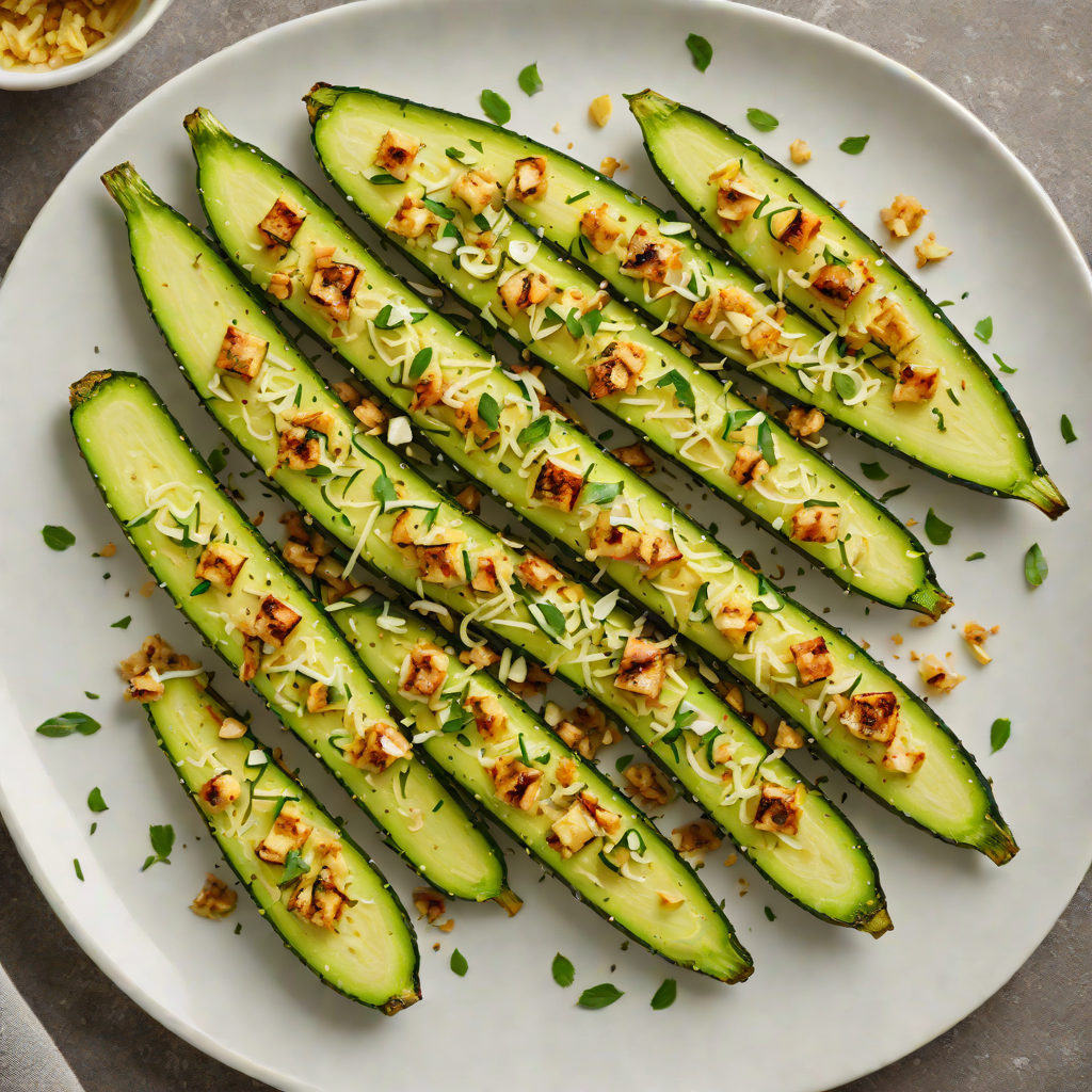 Oven-Roasted Zucchini and Parmesan with Garlic Butter