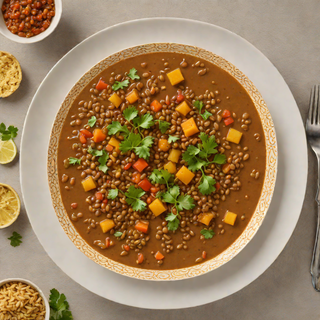 Slow-Cooked Lentil Stew with Ethiopian Mitmita and Berbere