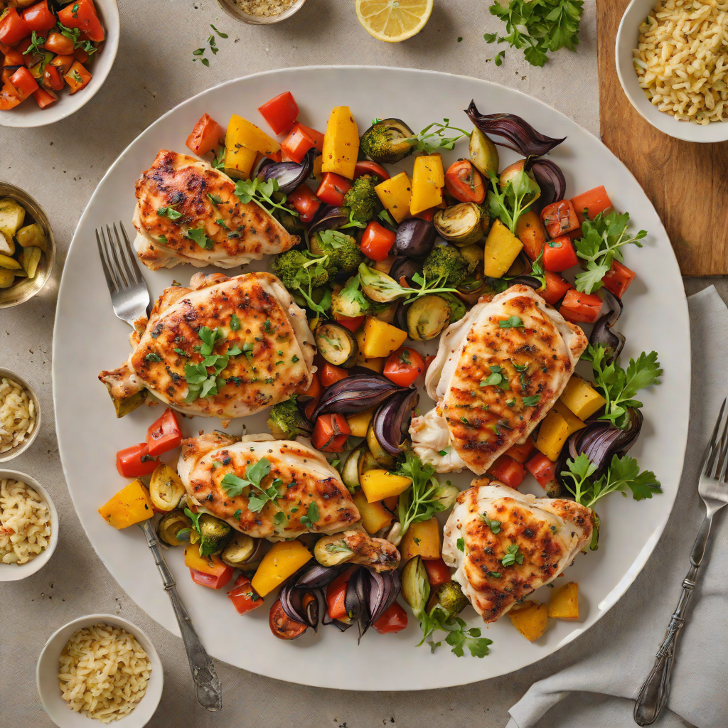 Spicy Cajun Sheet Pan Chicken with Roasted Vegetables