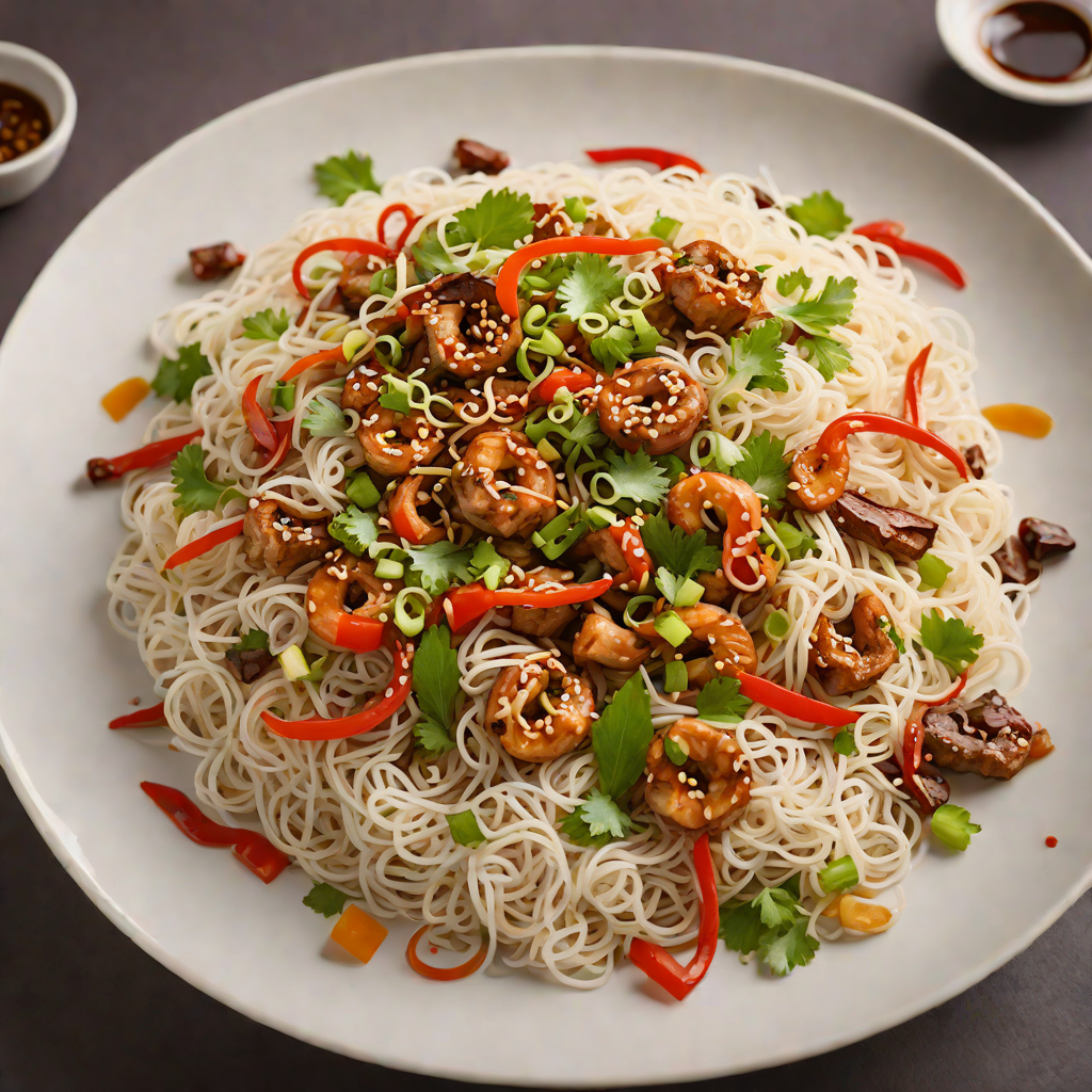 Rice Noodle Stir-Fry with Tamarind and Garlic