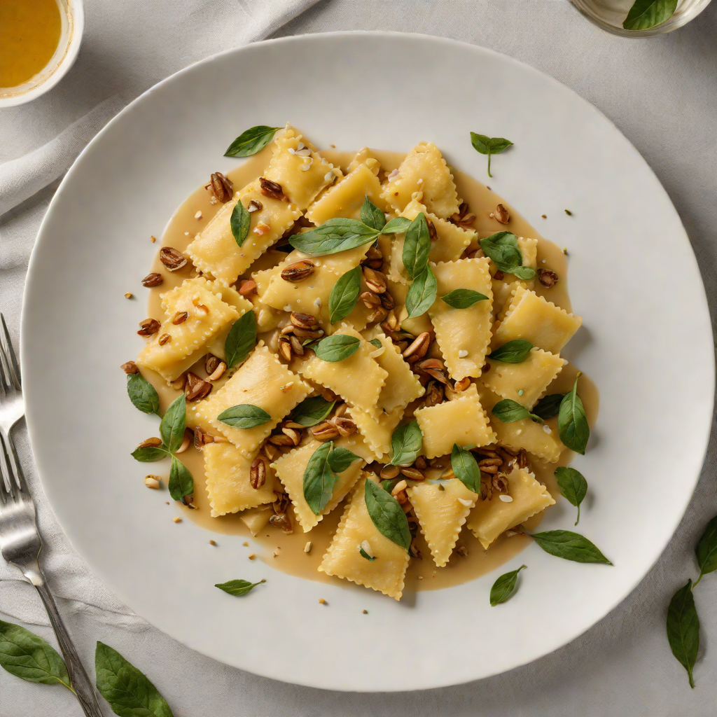 Smoky Georgia Corn Agnolotti with Ricotta and Brown Butter Sage