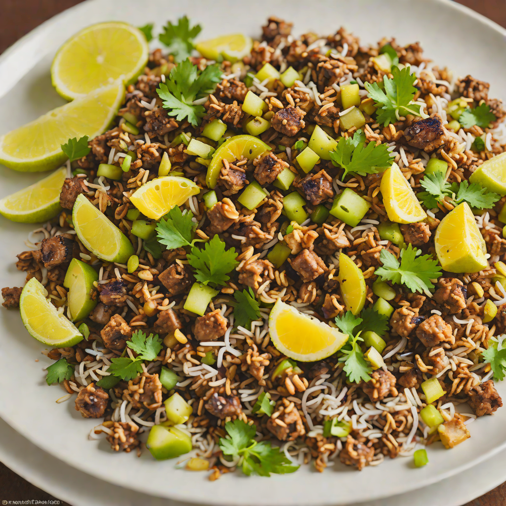 Sautéed Pork Sisig with Onions and Calamansi