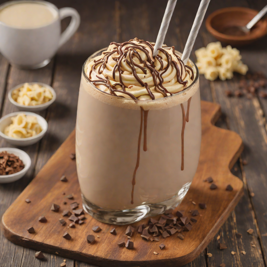 Hand-Dipped Chocolate and Vanilla Swirl Milkshake