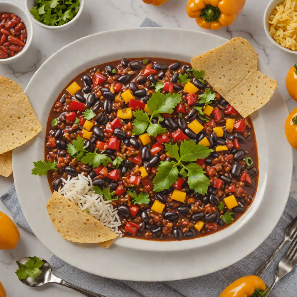 Nightfall Black Bean Chili with Roasted Peppers