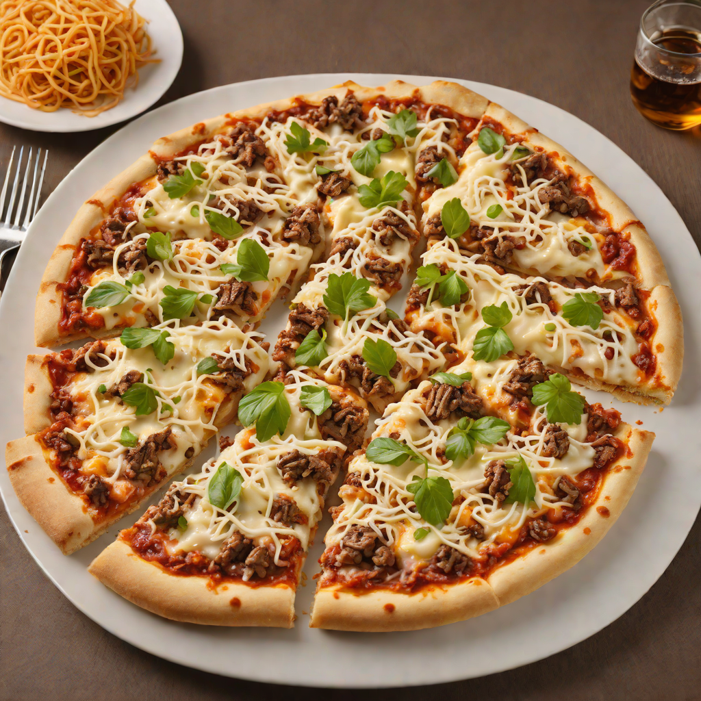 Four Cheese Quattro Pizza with Pulled Bulgogi Beef