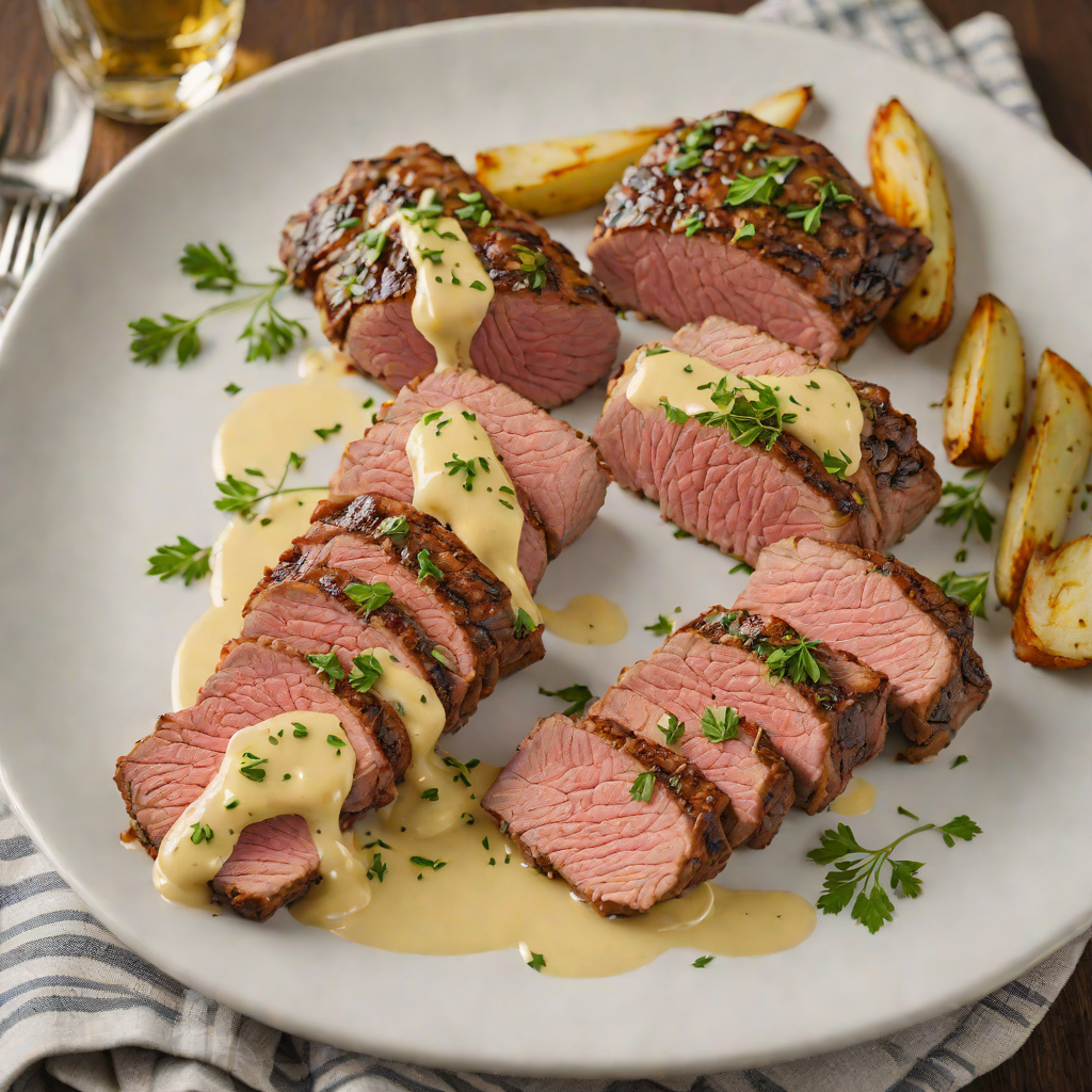 Pan-Seared Beef Backstrap with Garlic Herb Butter