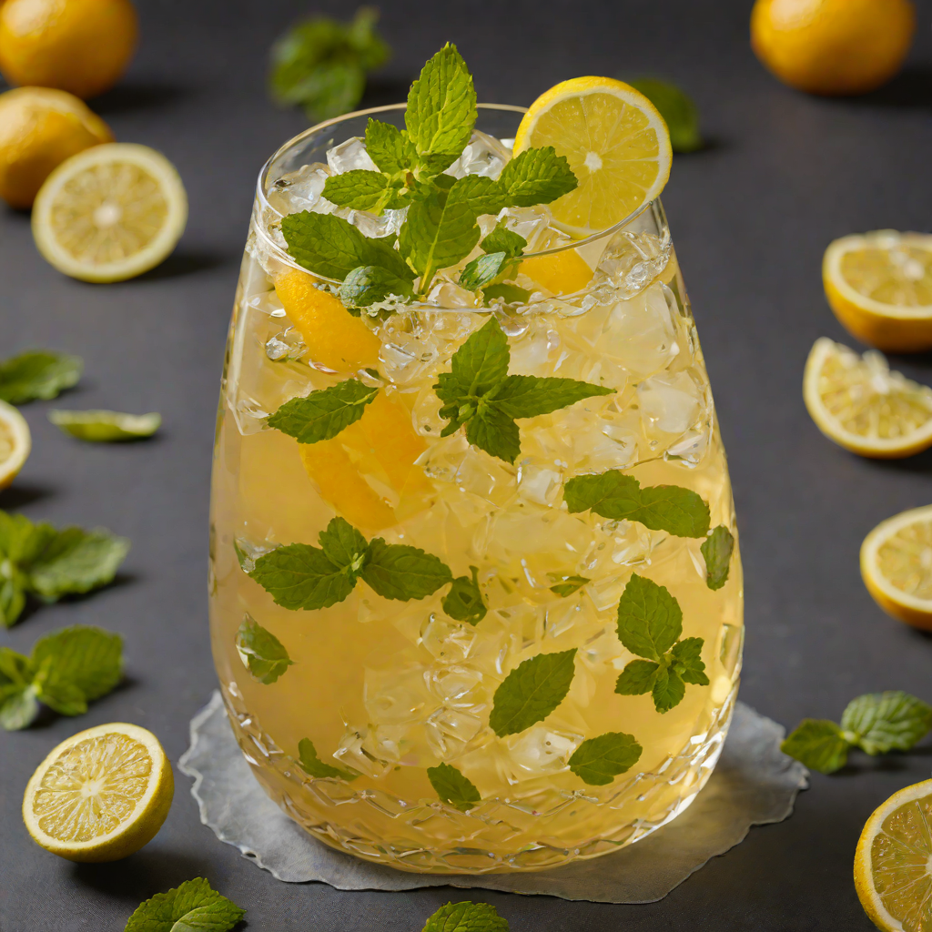 Citrus-Honey Iced Green Tea with Fresh Mint