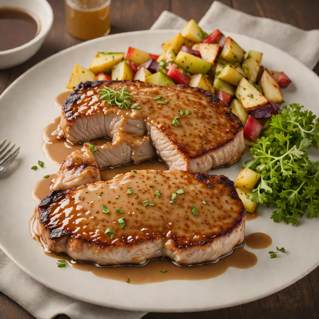 Pan-Roasted Pork Chops with Terre Haute Apple Cider Glaze
