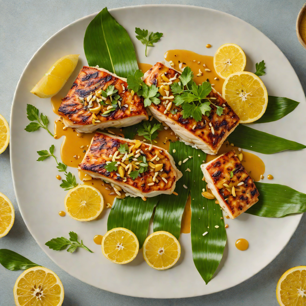 Charred Banana Leaf-Wrapped Mahi Mahi with Spiced Citrus Butter