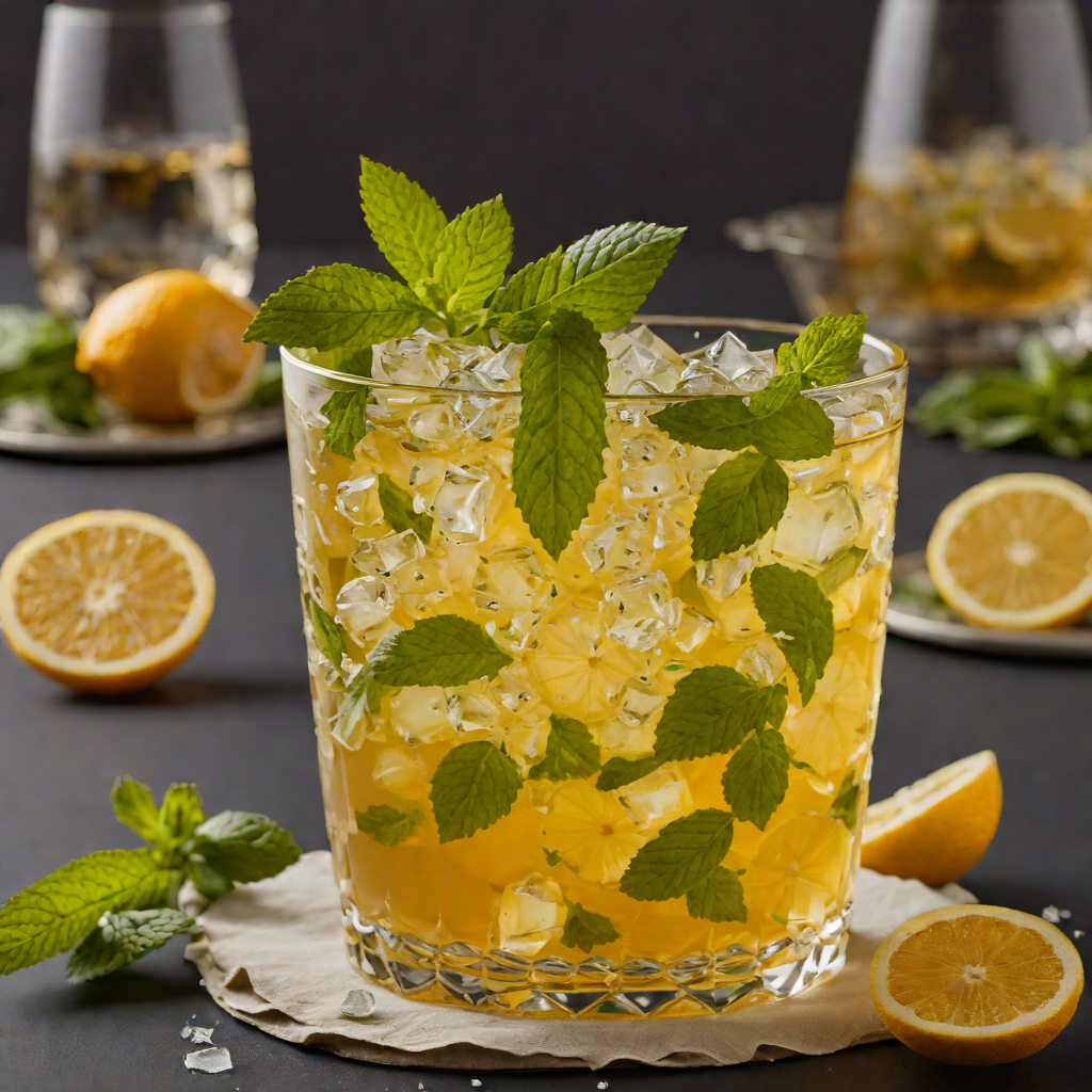Bing-Inspired Citrus Mint Iced Green Tea