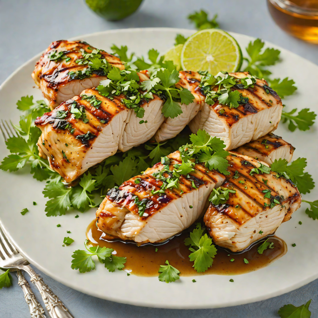 Honey-Lime Grilled Chicken with Cilantro Chimichurri