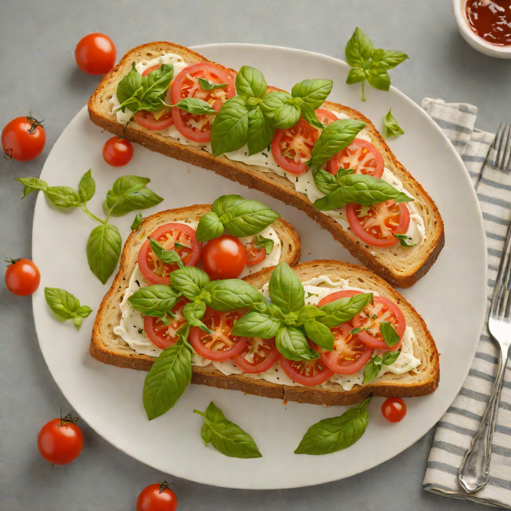 No-Cook Tomato and Basil Summer Sandwich