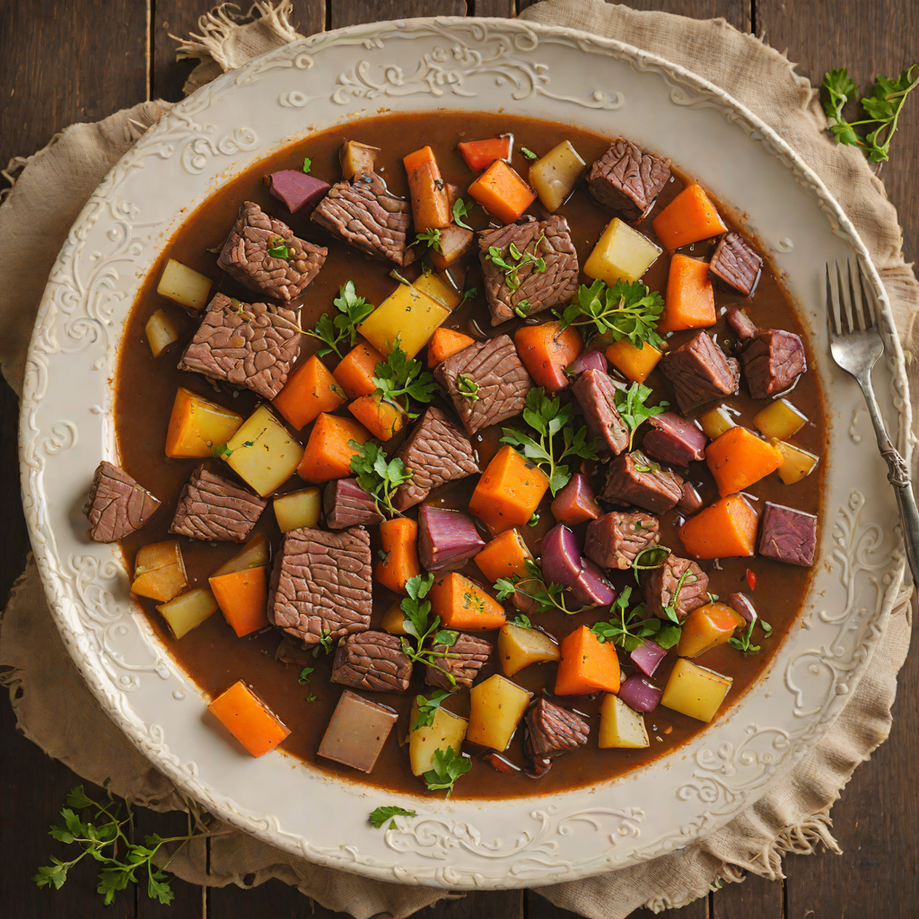 Mountain Man’s Venison Stew with Root Vegetables