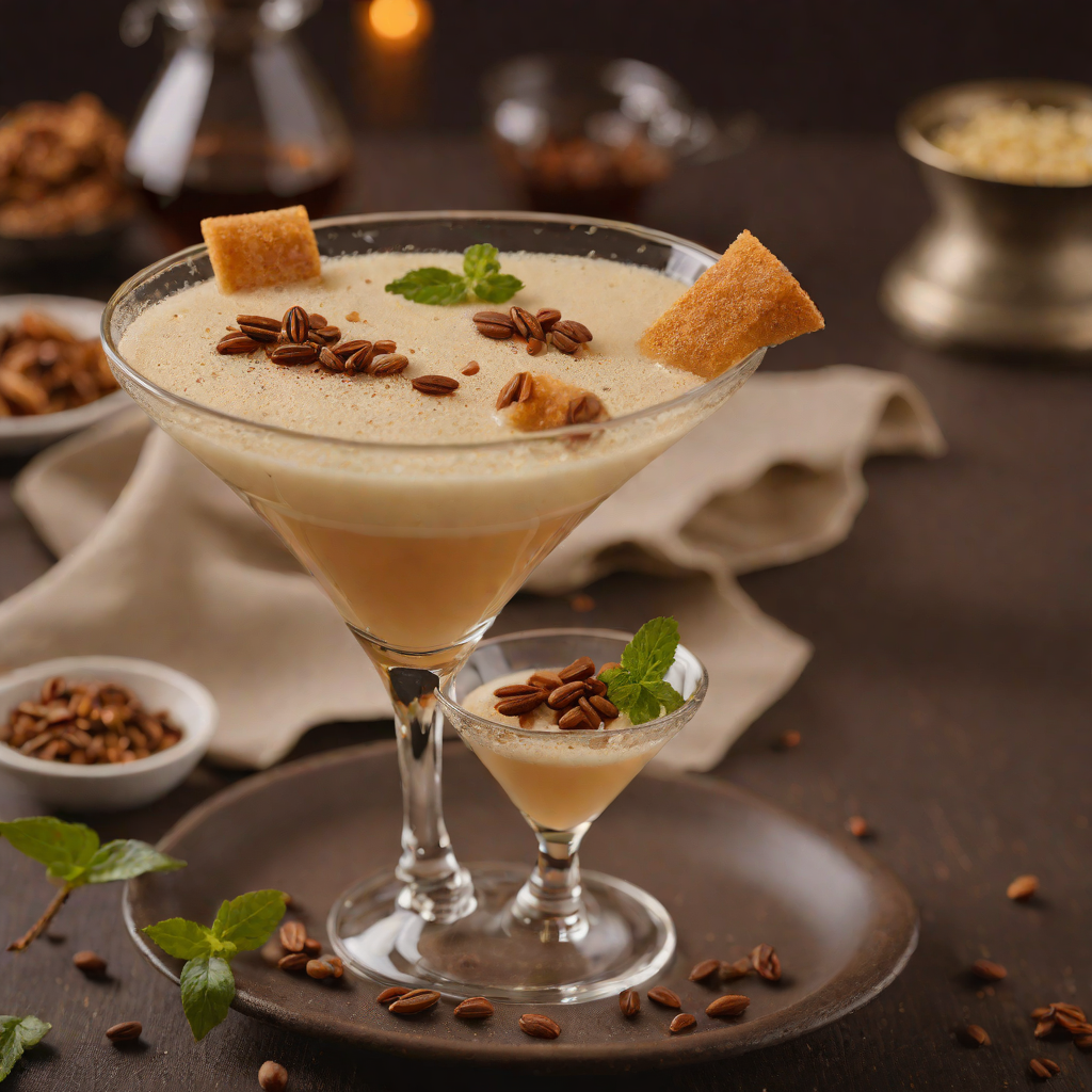 Ethiopian Atayef-Inspired Coffee and Spiced Cardamom Drink