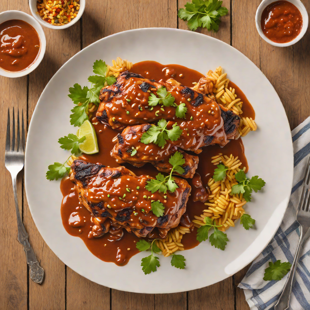 Baked Garibaldi Mexican Barbecue Chicken with Smoky Chipotle Sauce