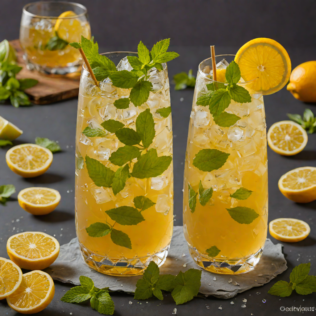 Citrus-Mint Iced Green Tea with Honey
