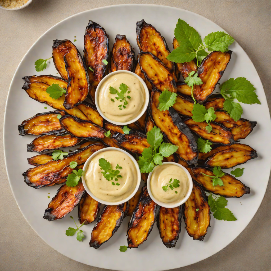 Spiced Caribbean Pan-Fried Plantains with Garlic Lime Sauce
