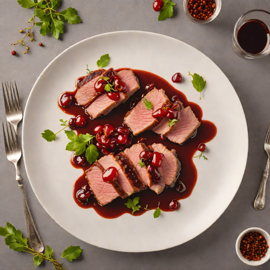 Pan-Seared Duck Breast with Spiced Cherry Sauce