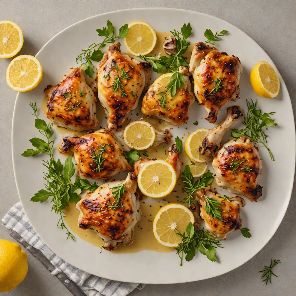 Oven-Roasted Chicken Thighs with Lemon, Garlic, and Thyme