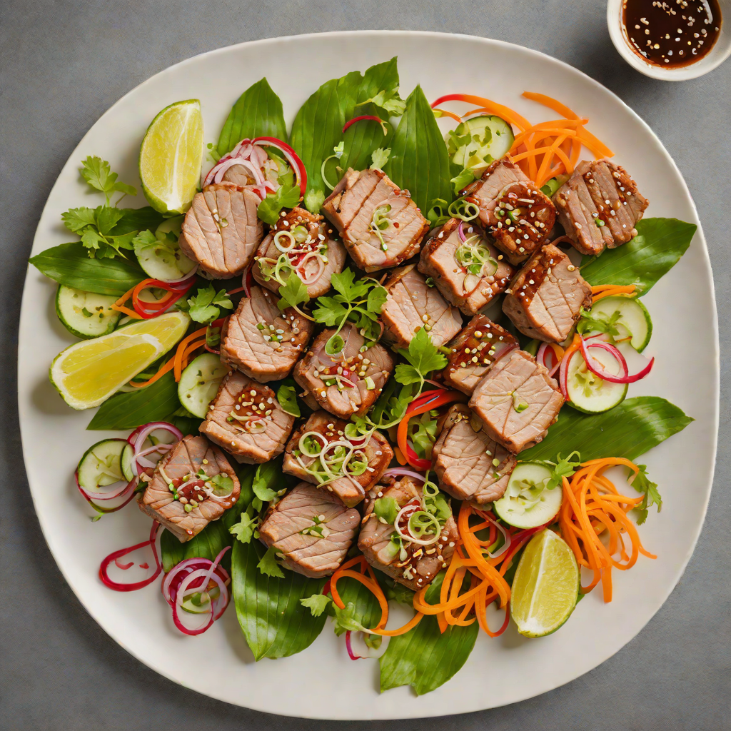 Vietnamese-Style Grilled Pork with Lemongrass and Pickled Vegetables