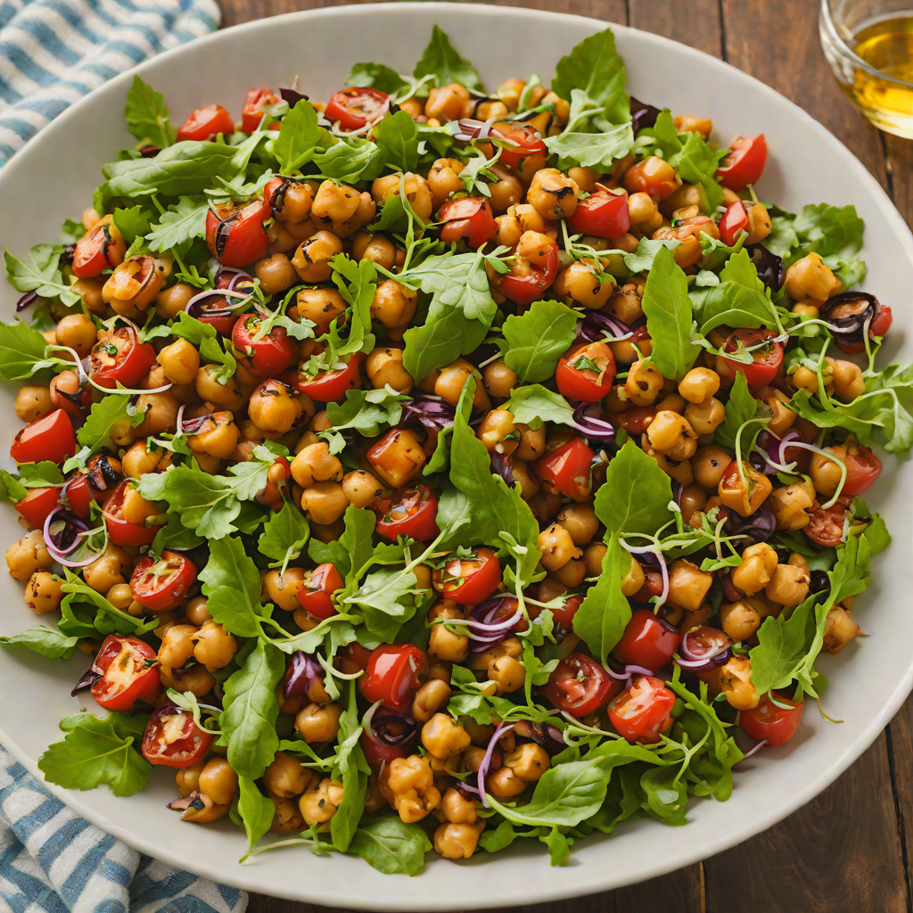 Roasted Chickpea and Fire-Roasted Tomato Salad