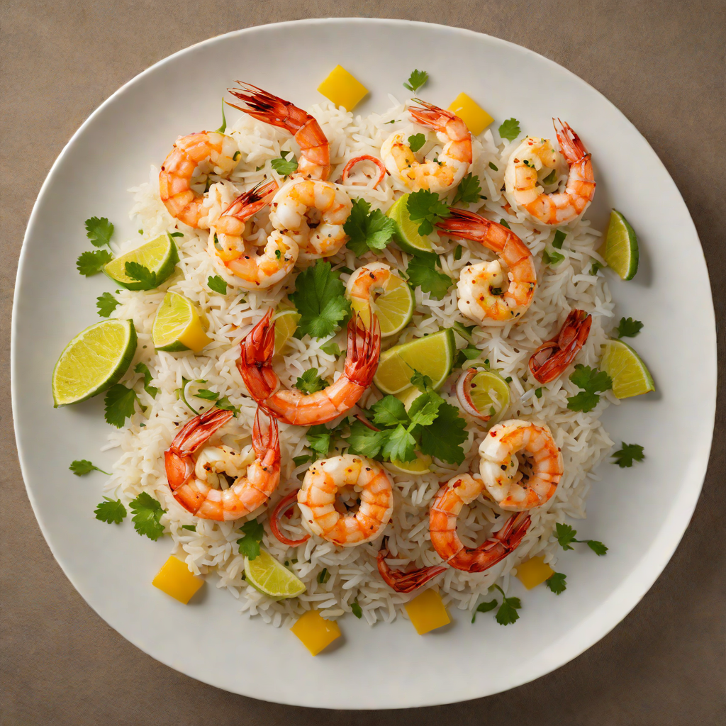 Pan-Seared Shrimp with Coconut Lime Rice