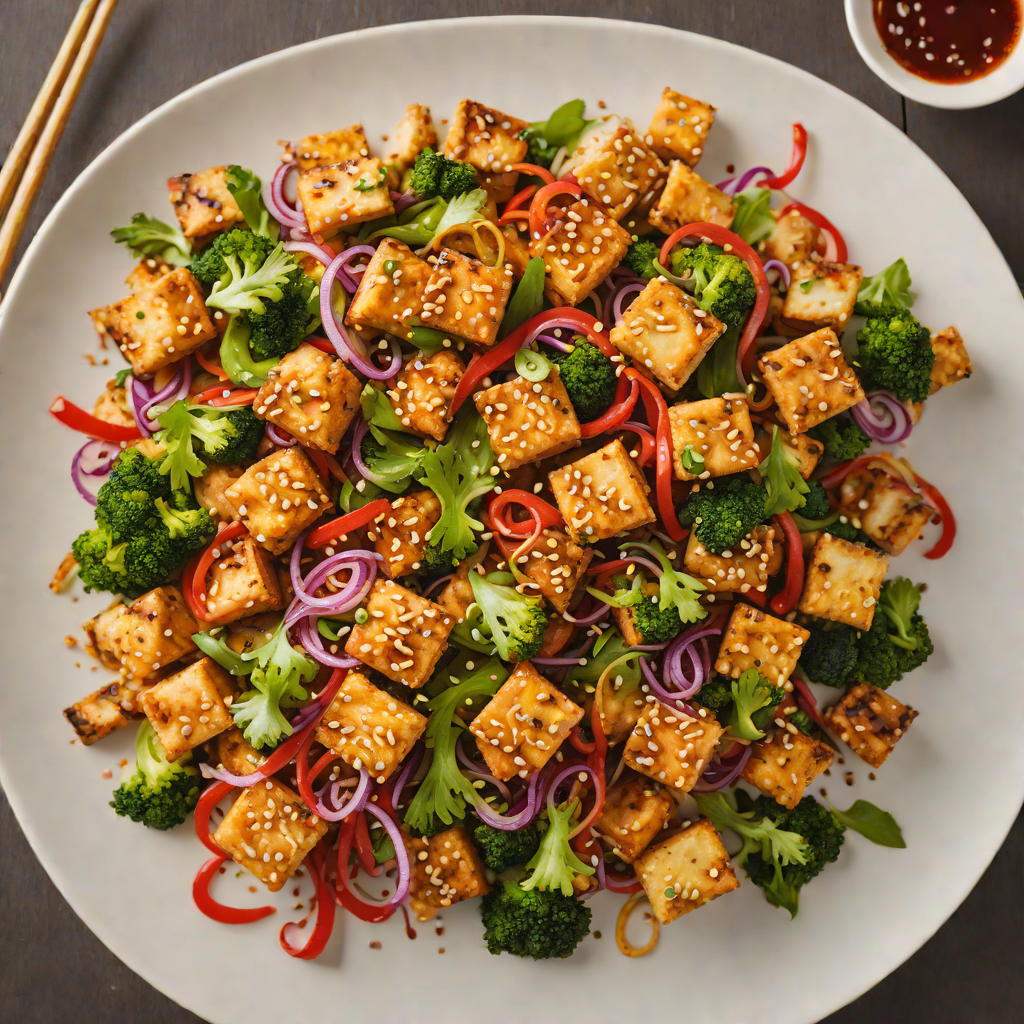 Crispy Bing-Inspired Asian Fusion Tofu Stir-Fry