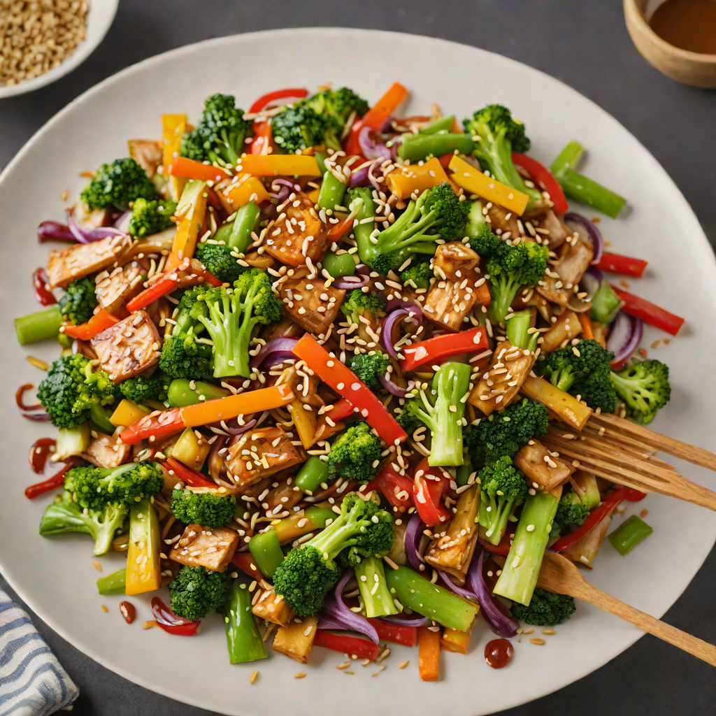 Vegetable Stir-Fry with Ginger and Sesame Soy Glaze