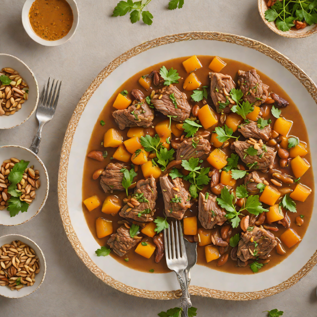 Stovetop Lamb Tagine with Apricots and Almonds