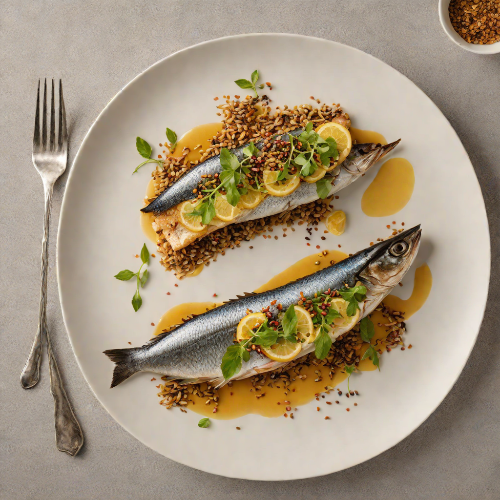 Pan-Seared Wild-Caught Mackerel with Regenerative Flaxseed Crust