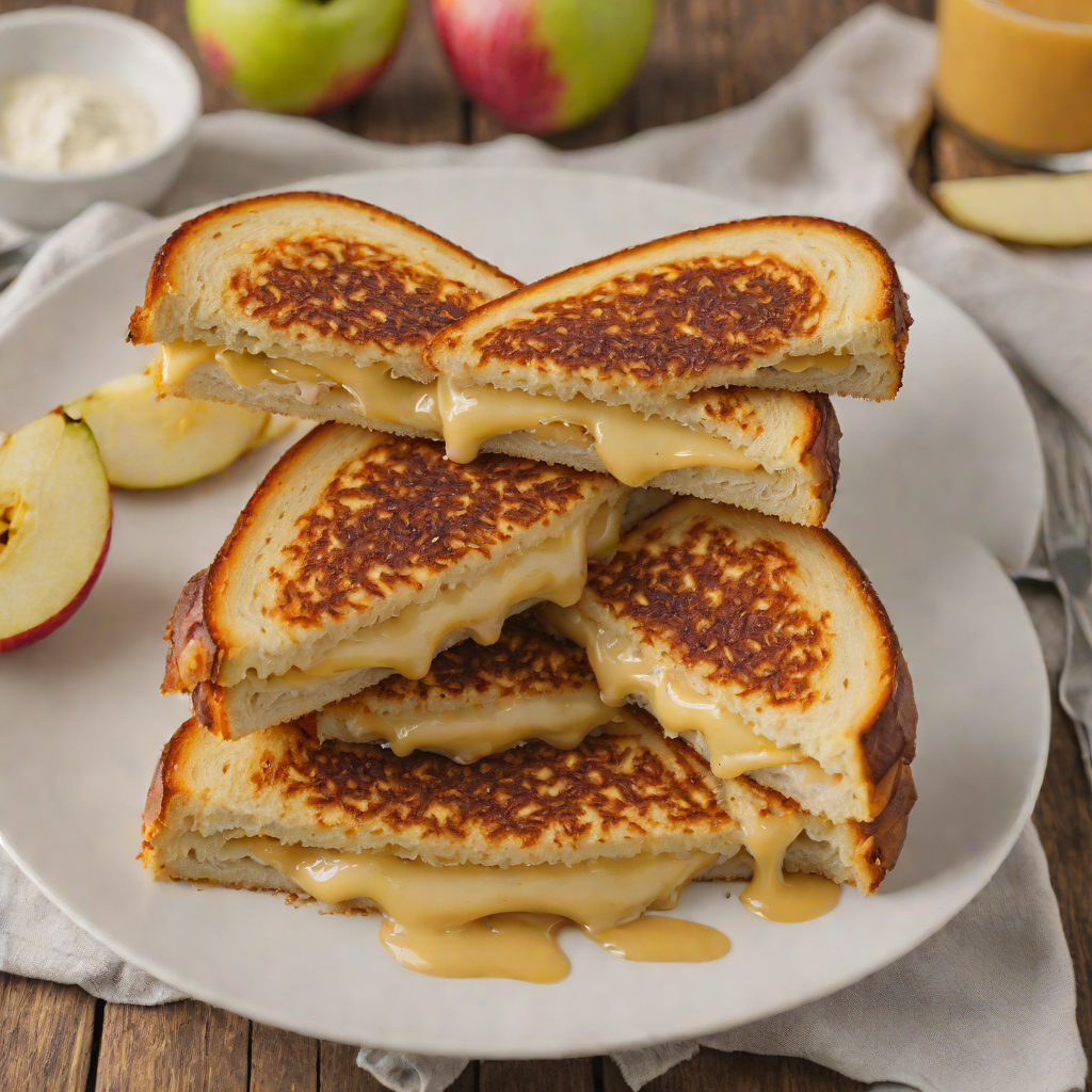 Caramelized Apple and Gouda Grilled Cheese Sandwich
