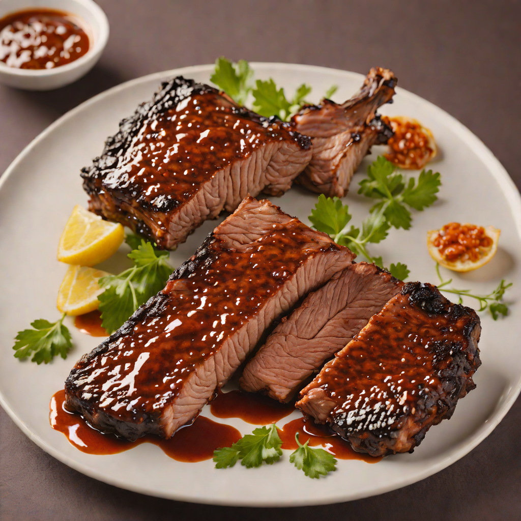 Grilled Back Rib Rack with Smoky Paprika Glaze