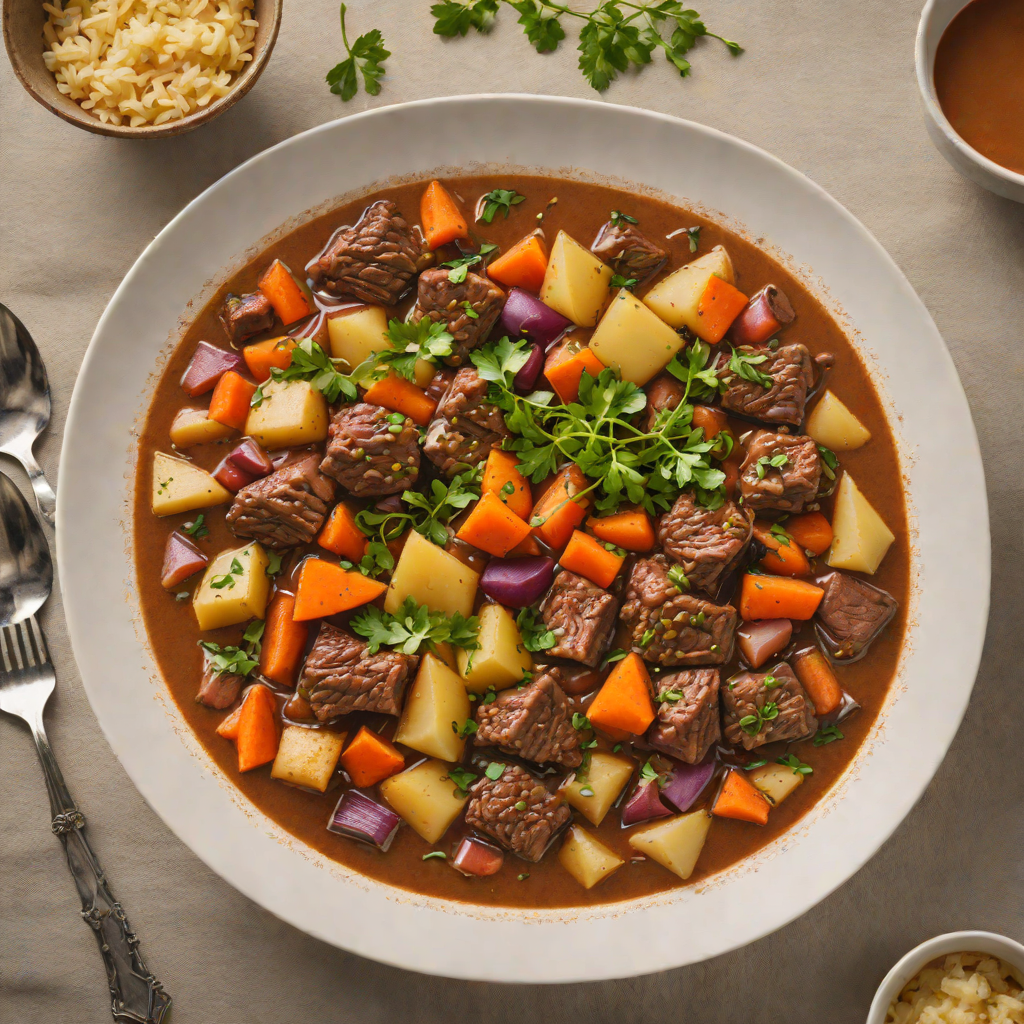 Spiced Mountain Man Beef Stew with Root Vegetables