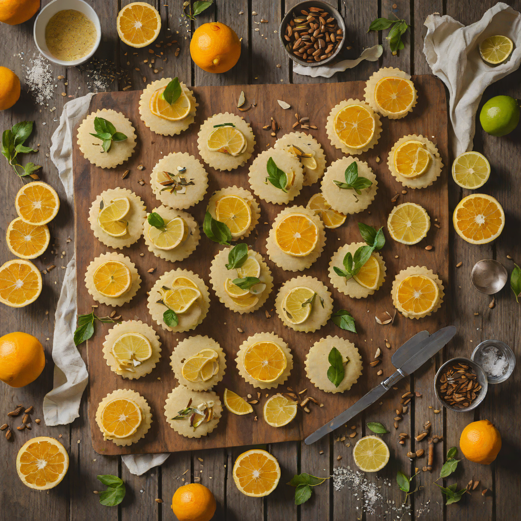 Citrus and Cardamom Shortbread Cookies