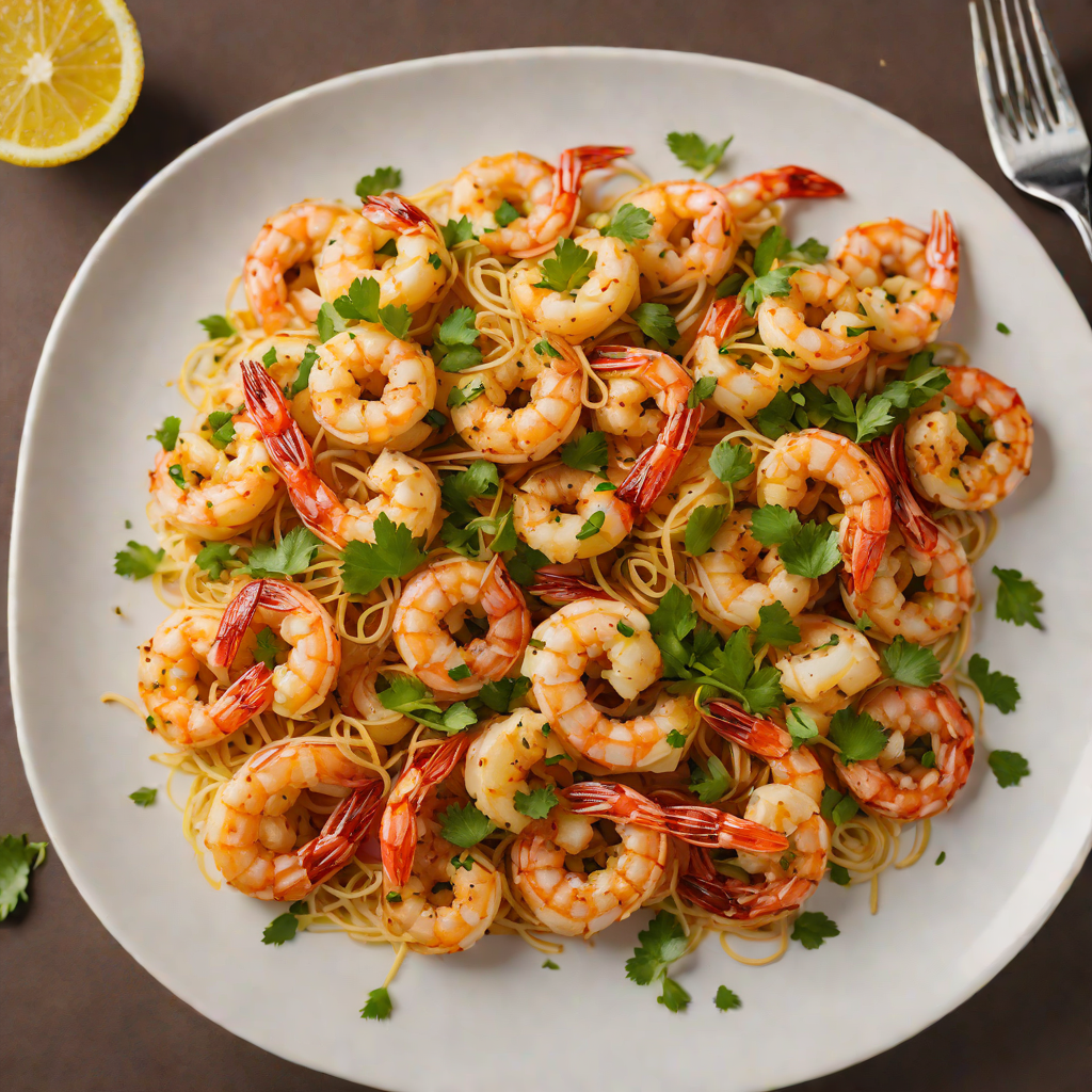 Quick Sautéed Garlic and Chili Shrimp with Lemon Zest