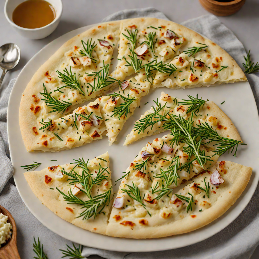 No-Rise Quick Flatbread with Garlic and Rosemary