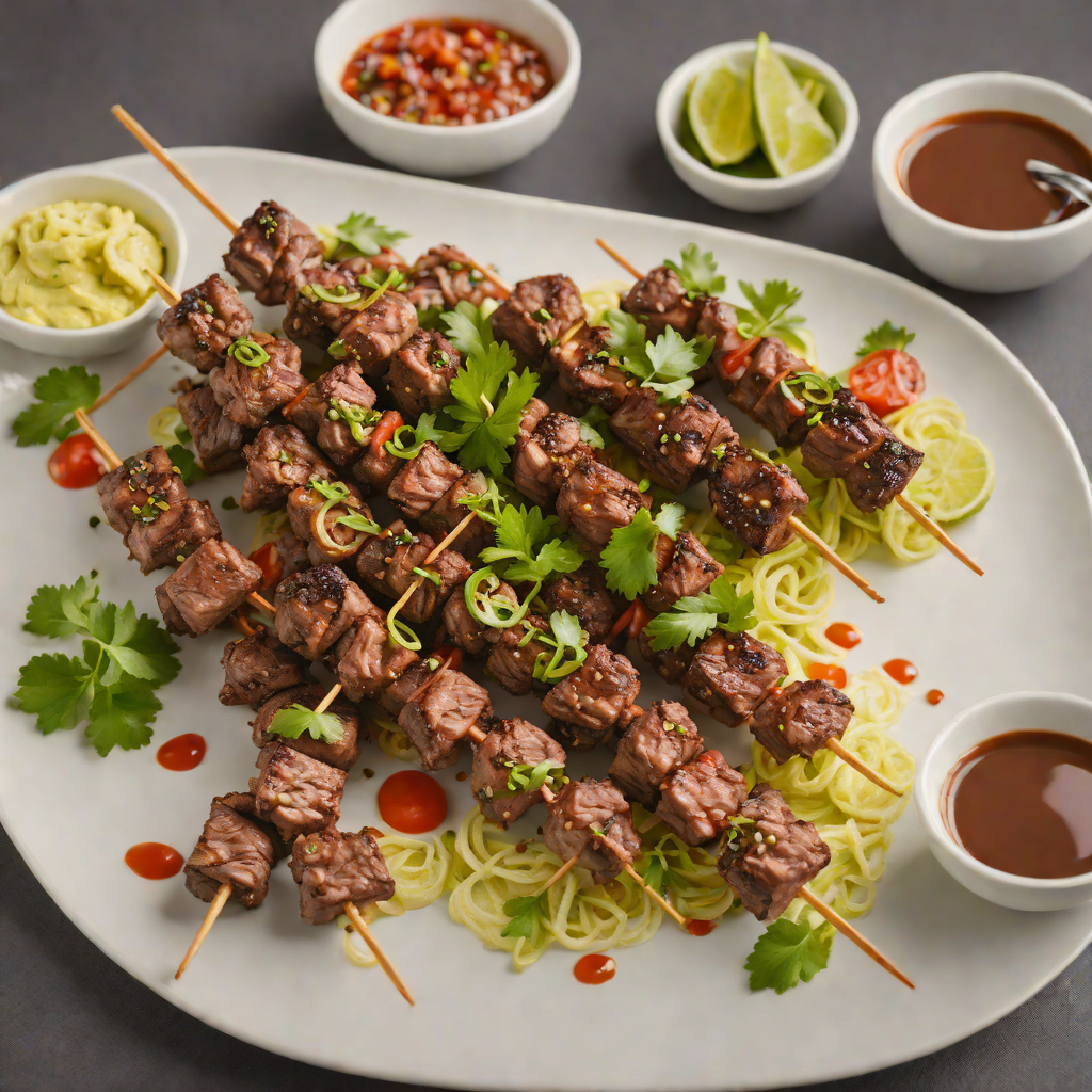 Seattle-Inspired Coffee-Spiced Beef Skewers