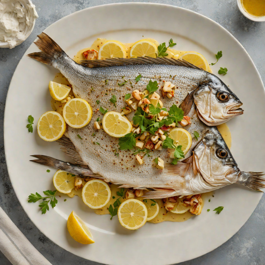 Pan-Seared Sea Bream with Garlic and Lemon Butter