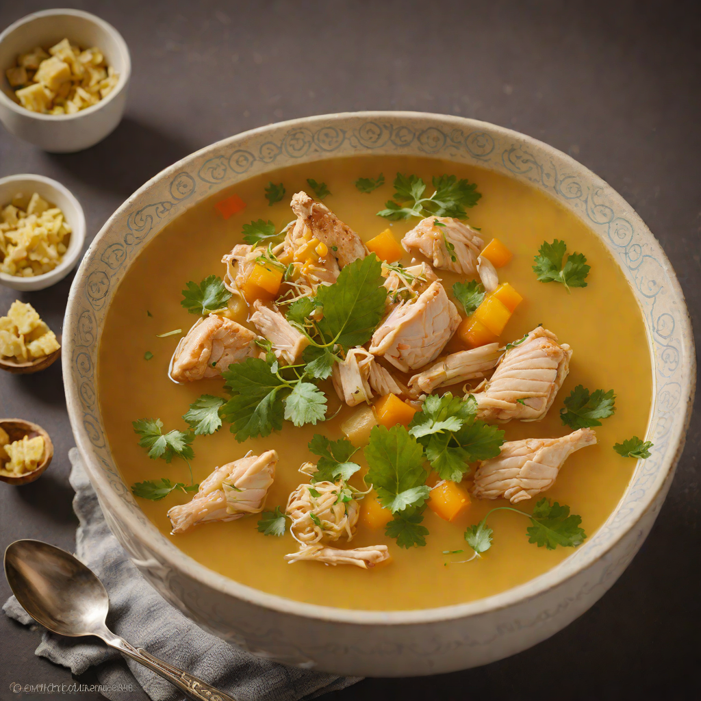 Chicken Soup with Ginger and Turmeric