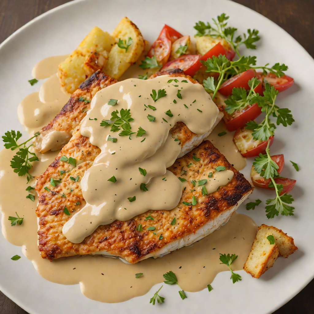 Pan-Seared Catfish with Alabama White Barbecue Sauce