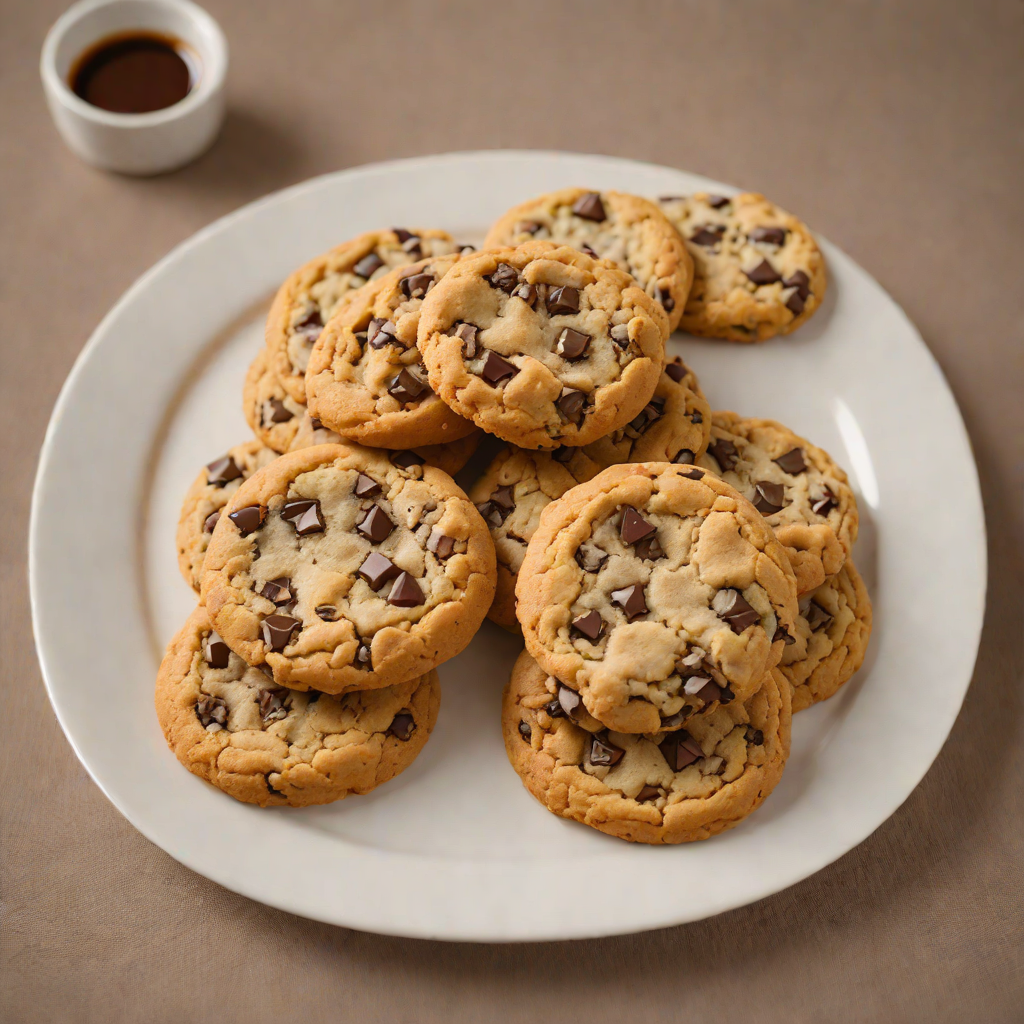 Half-and-Half Baked Chocolate Chip Cookies